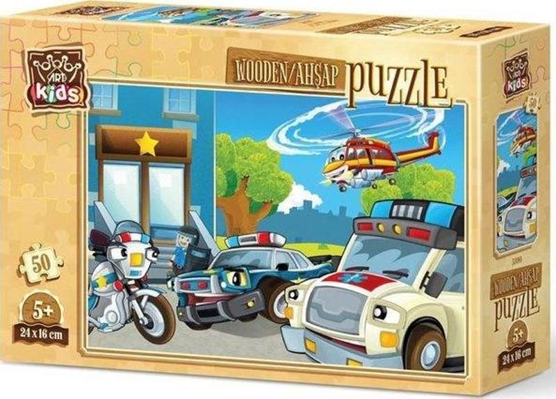 Koruyucu Ekip 50 Parça Ahşap Puzzle 5890