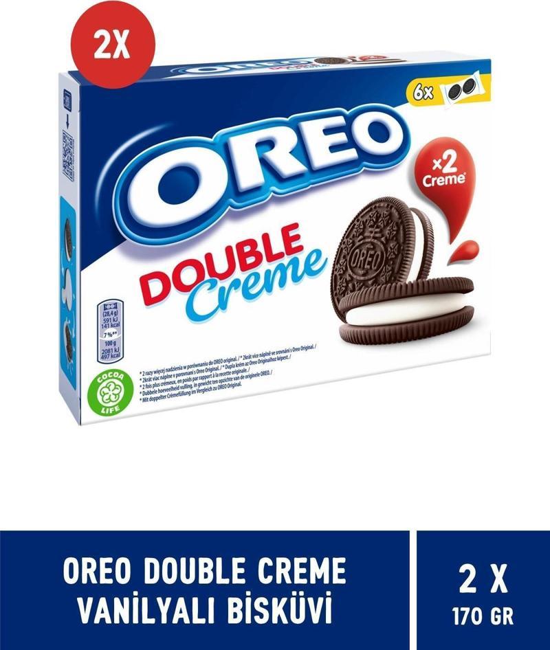 Double Creme Vanilyalı Bisküvi 170 gr - 2 Adet