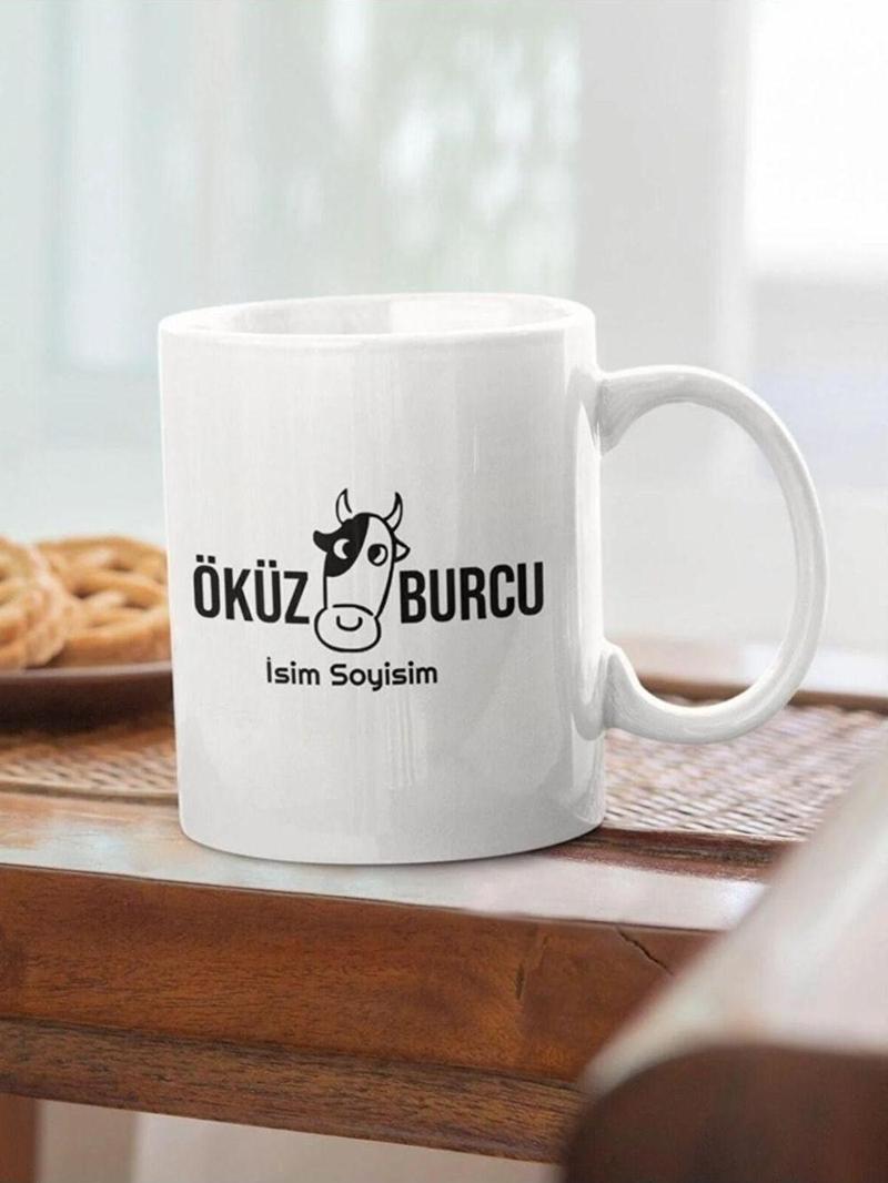 Öküz Burcu Yaz Tasarım Baskılı Kupa Bardak