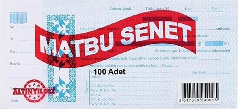 Matbu Senet Bono 100 Adet