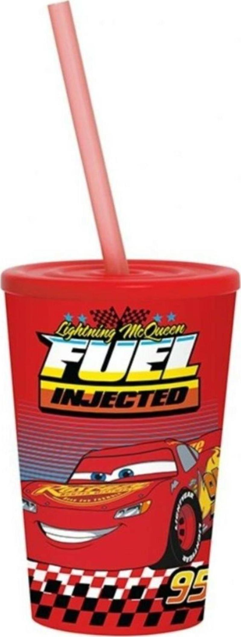 Cars Fuel 340 Ml Araba Pipetli Bardak - Erkek Çocuk (Karışık Renk)