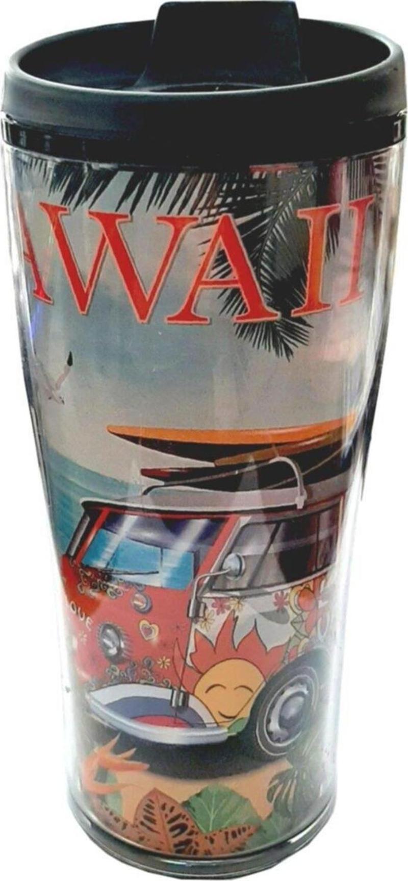 Desenli Konik Mug Kahve Bardağı Hawaii 440 Cc