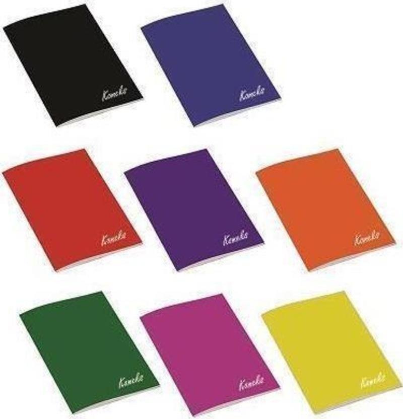 Dikişli Defter Plastik Kapak Kareli 80 Yaprak A4 Defter (6 Lı Paket)