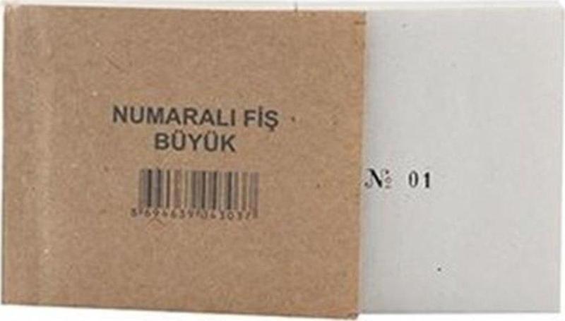 Numaralı Fiş Büyük Sipariş Fişi (24 Lü Paket)