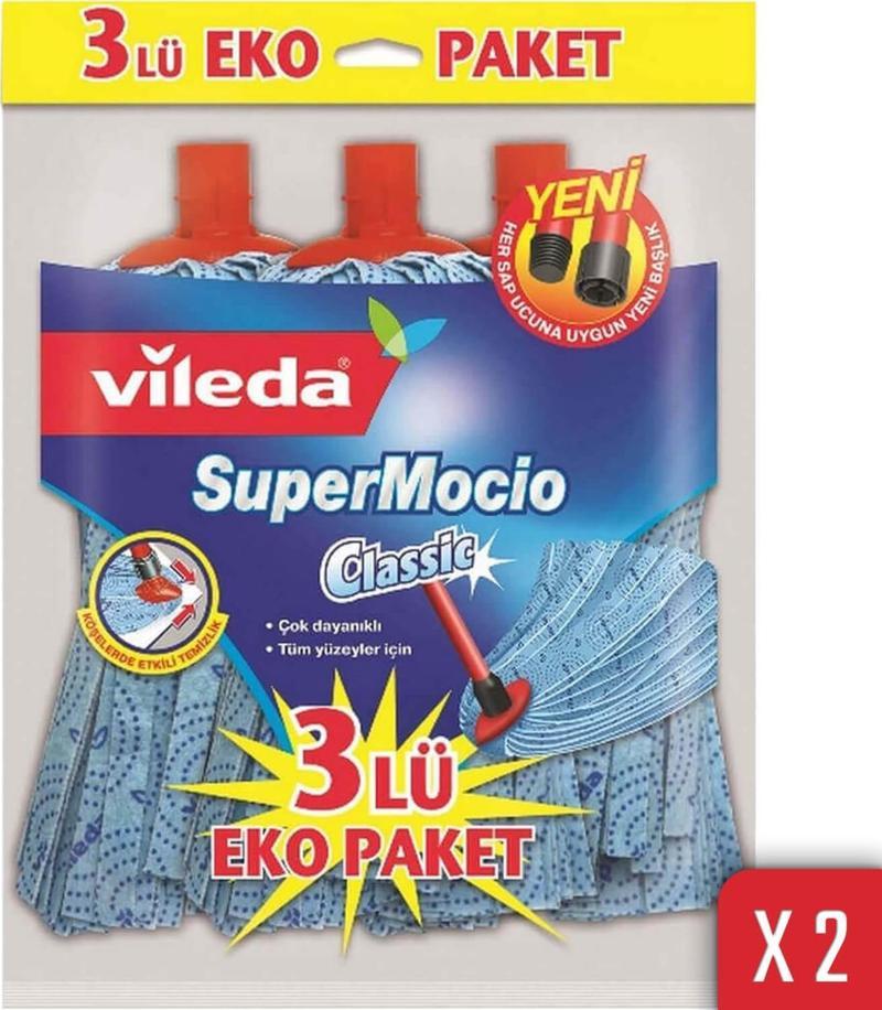 SuperMocio Klasik 3'lü Yedek Paspas 2'li Paket