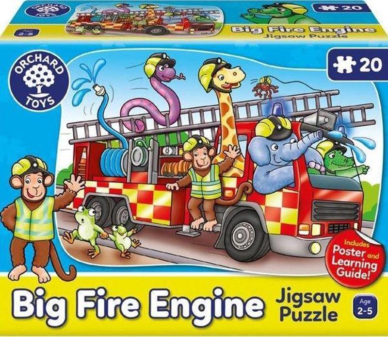 Big Fire Engine Yeni Tasarım Çocuk Puzzle