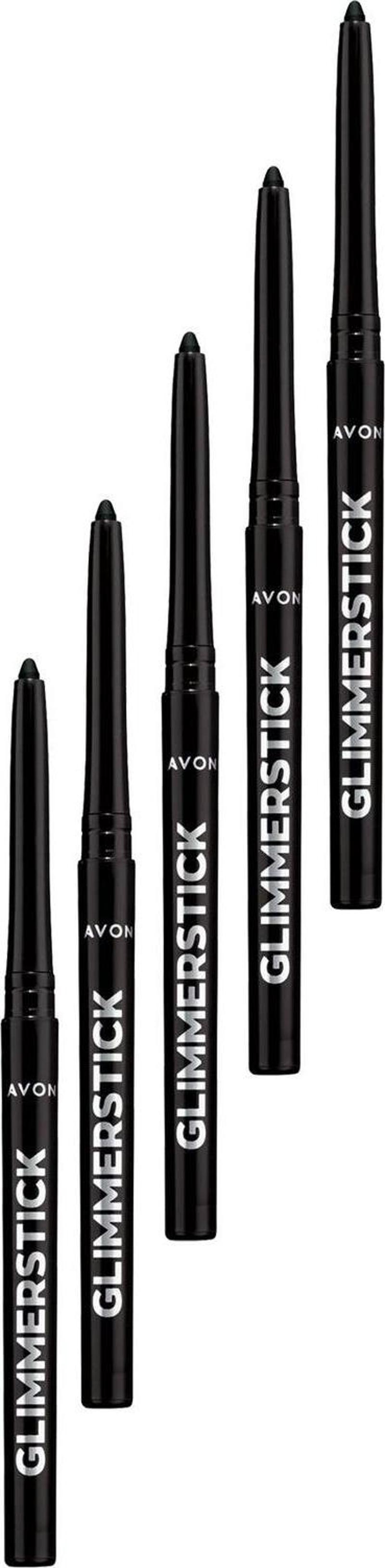 Glimmersticks Asansörlü Açılıp Kapanabilen Göz Kalemi Blackest Black Beşli Set