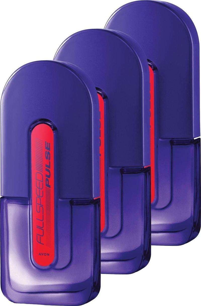 Full Speed Pulse Erkek Parfüm Edt 75 Ml. Üçlü Set