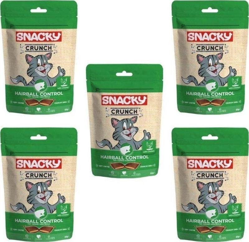 Crunch Hairball Control Kedi Ödülü Tavuklu 60 Gr X 5 Adet