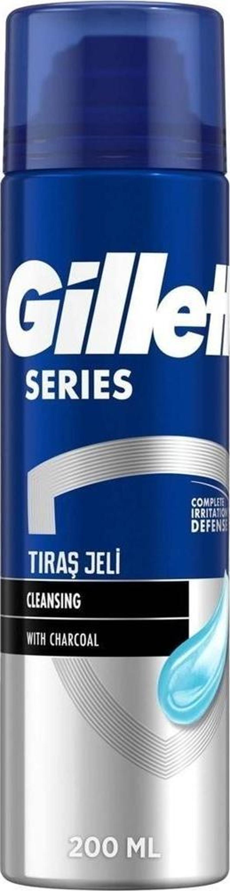 Gillette Traş Jeli Serries Charcoal 200 ml. (4'lü)