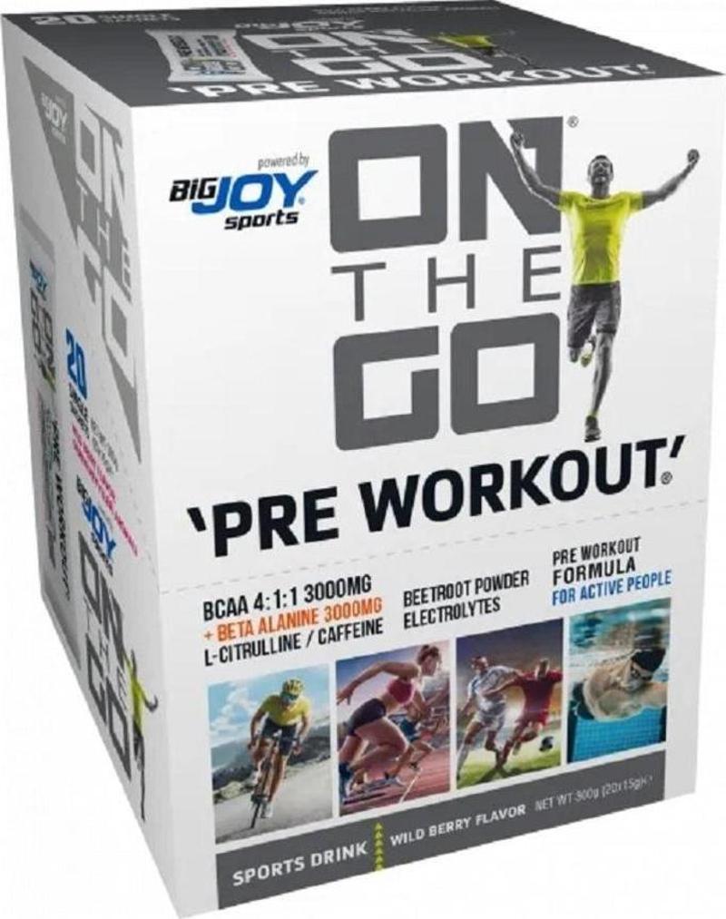 Bigjoy Sports ONTHEGO Preworkout Orman Meyveli 20 x 15g