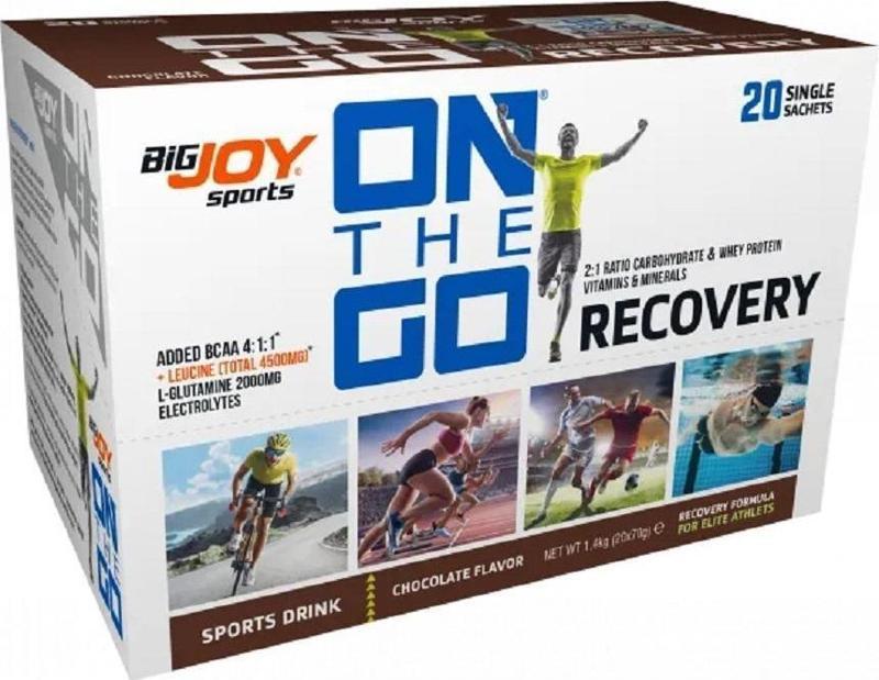 Bigjoy Sports ONTHEGO RECOVERY Sports Drink Çikolata 20 x 70g