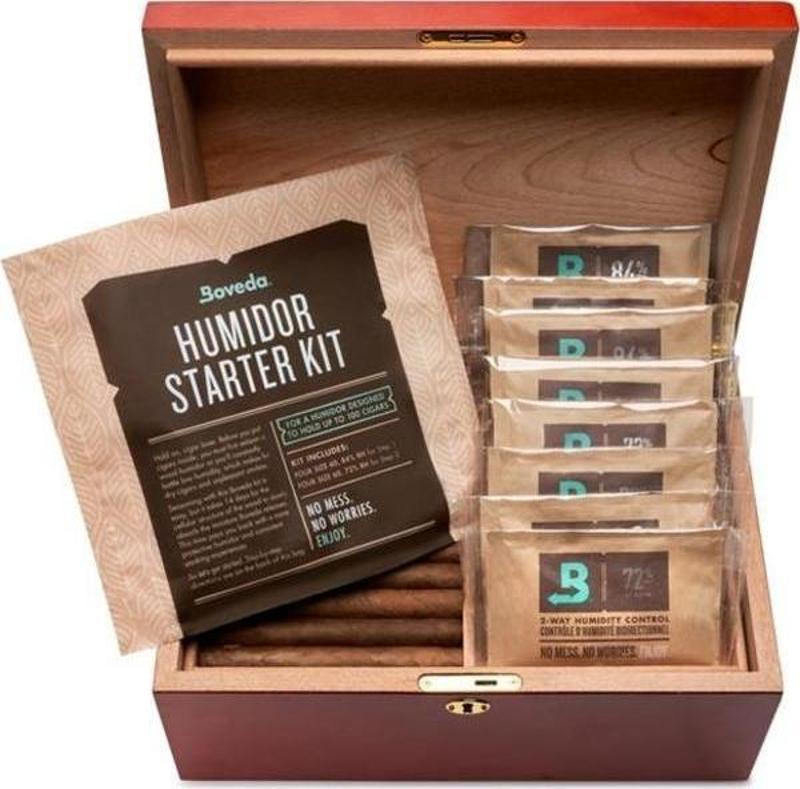 Humidor Başlangıç Kiti 84% + 72% 75-100 Puro Kapasitesi