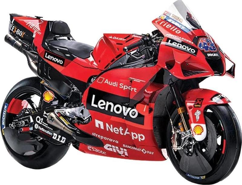 Ducati Lenovo 43 Team 2021  1/18 Model Motosiklet