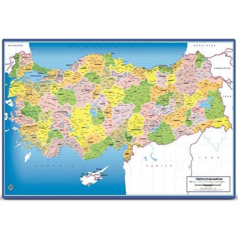 Art Kids Art Çocuk Puzzle 81 Parça Türkiye Siyasi Haritası Frame Puzzle 5794