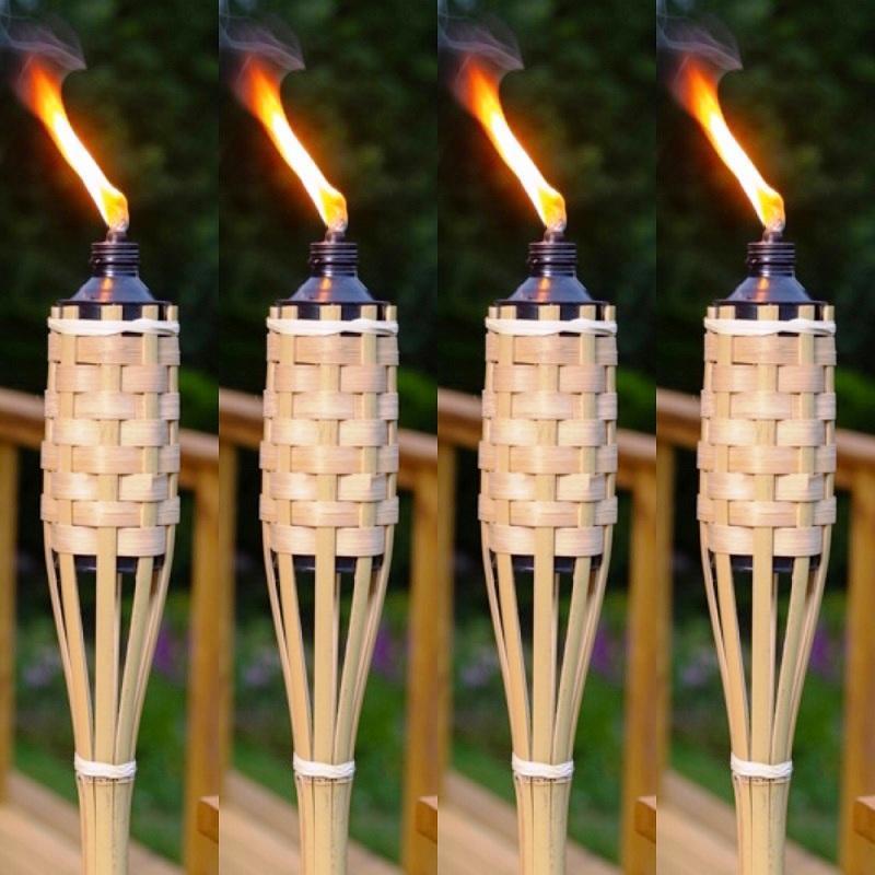 10 PCS 90 CM BAMBOO TORCH 10 ADET VIP 90 CM BAMBU MEŞALE BAHÇE AYDINLATMA KIR DÜĞÜNÜ KORTEJ IŞIKLARI