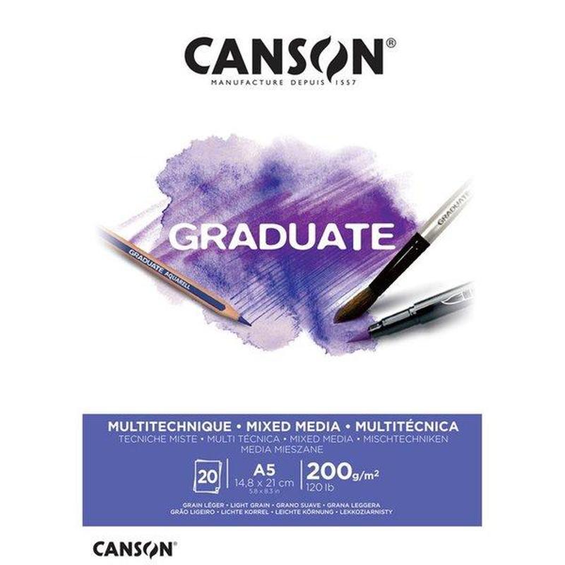 Canson Canson Graduate A5 Mix Media Blok Beyaz - 400110376