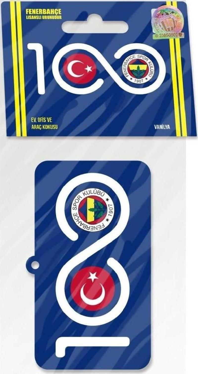 Fenerbahçe 100 yıl  Logolu Lisaslı 5 Yıldızlı Taraftarlı  Armalı Asma Oto Kokusu
