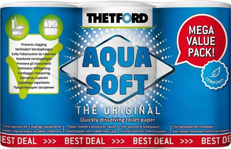 Aqua Soft Tuvalet Kağıdı 6&amp;#39;lı Paket