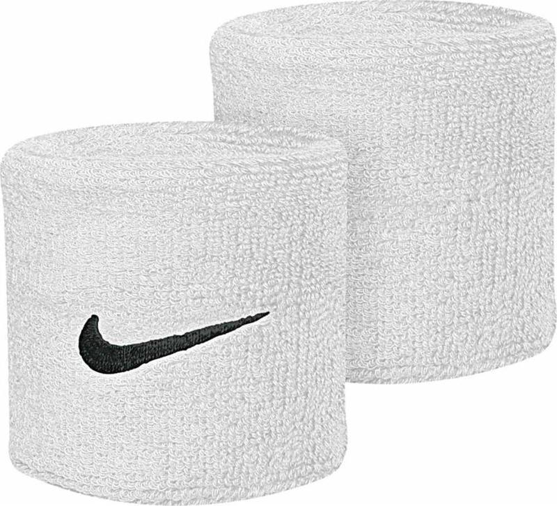 Swoosh Wristbands 2 Pk White/Black Osfm,one Size/6