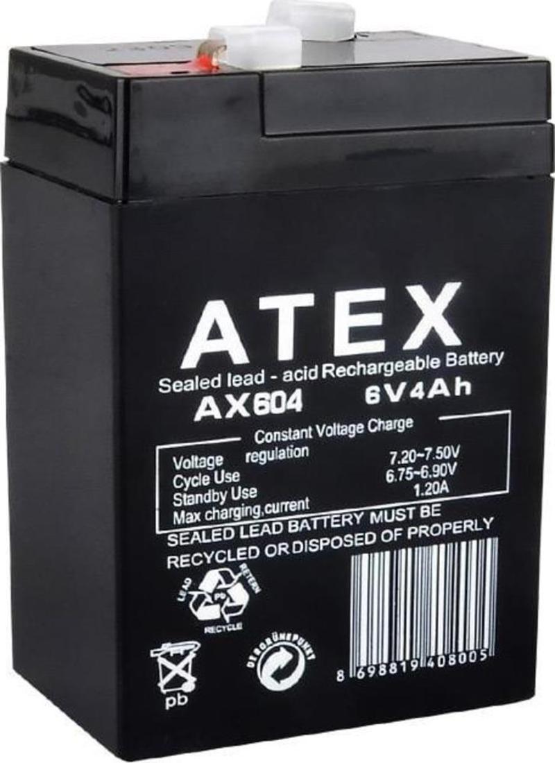 AX604 6V 4 Ah Bakımsız Kuru Akü