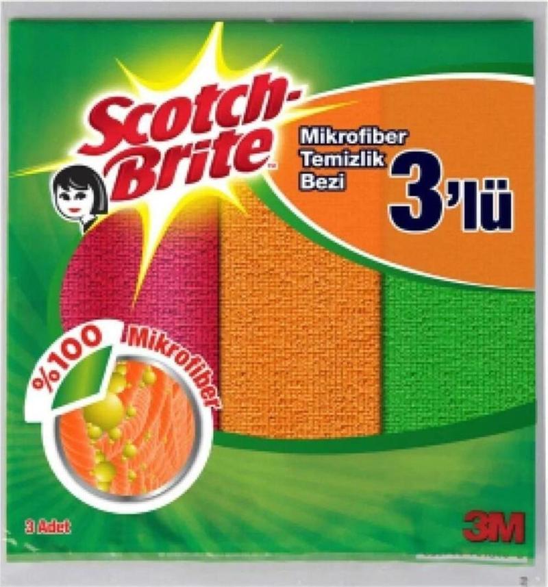 Scotch-Brite® Mıkrofıber Bez 3Ad/Pk