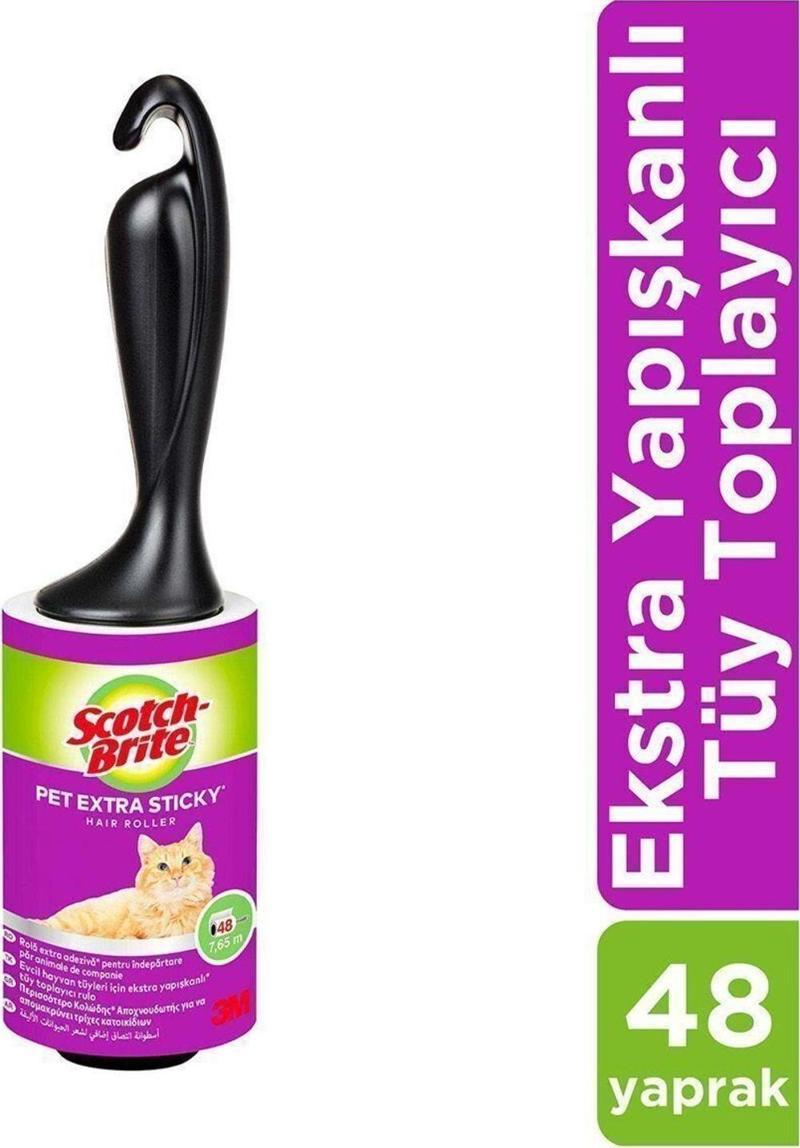 Scotch-Brite® Ekstra Yapışkanlı Tüy Toplayıcı Rulo - 48 Yaprak