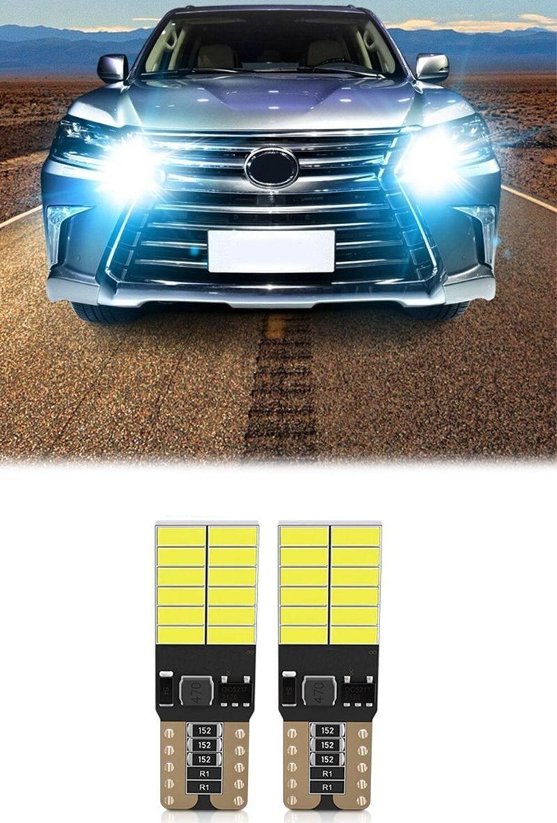 T10 Park Led Iç Aydınlatma Park Ampul Dipsiz Beyaz 24 Ledli (2ADET)