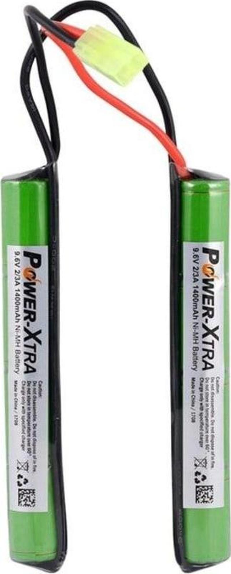 9.6V Ni-Mh 2/3A Size 1400 Mah Şarjlı Batarya