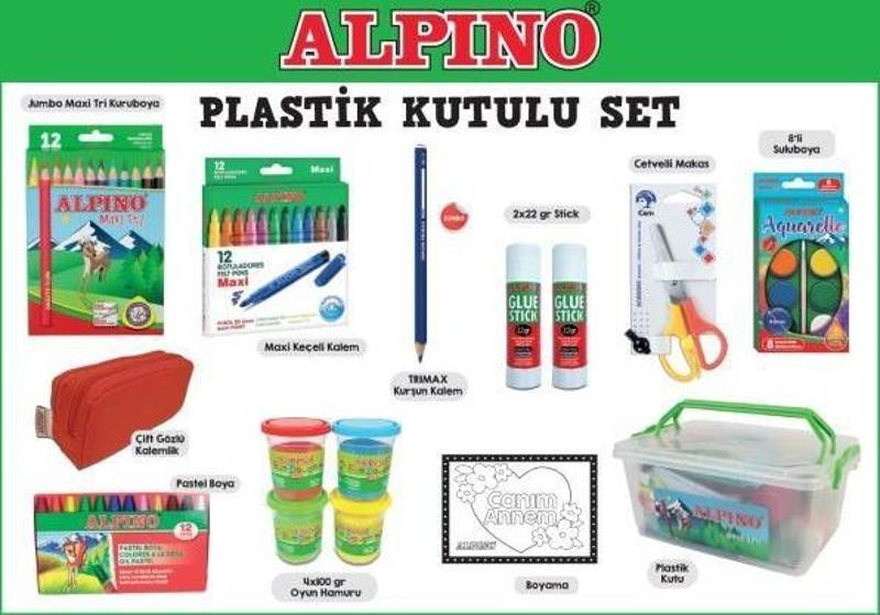 Maxi Plastik Kutulu Okul Kırtasiye Seti 2024-2025 Sezonu