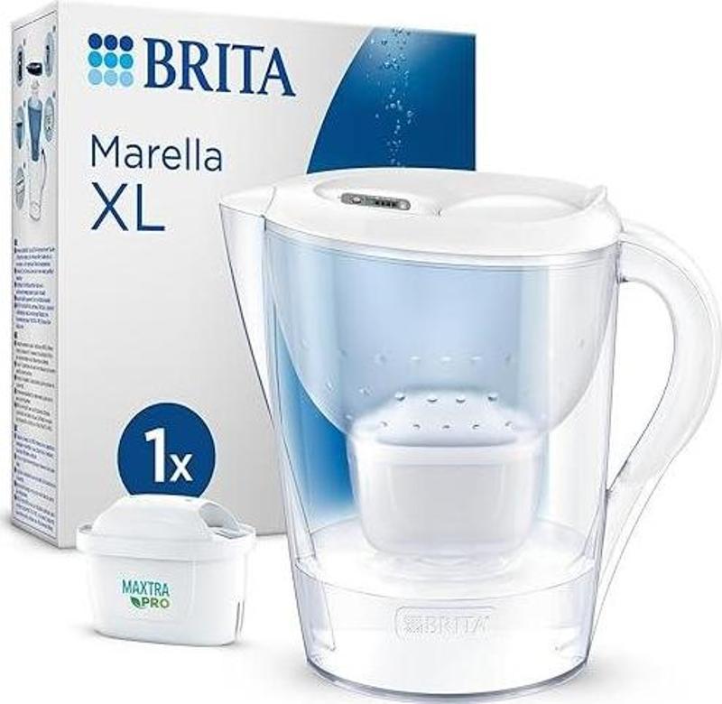 Marella XL Maxtra Pro All-In-1 Filtreli Su Arıtma Sürahisi - Beyaz