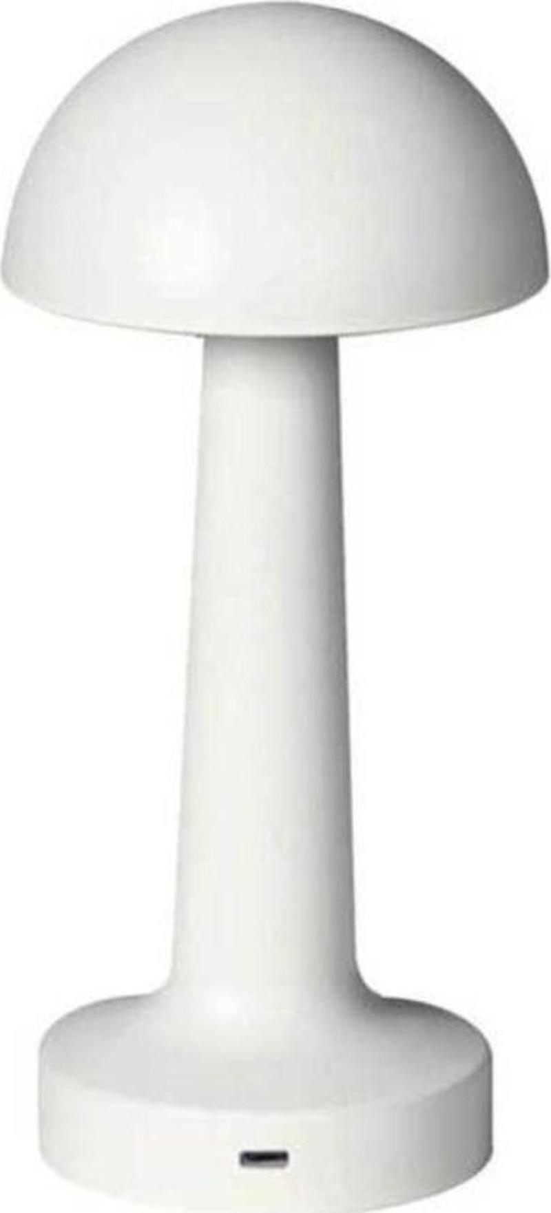 Forlife Dekoratif Şarjlı Led Masa Lambası Beyaz Fl-8084