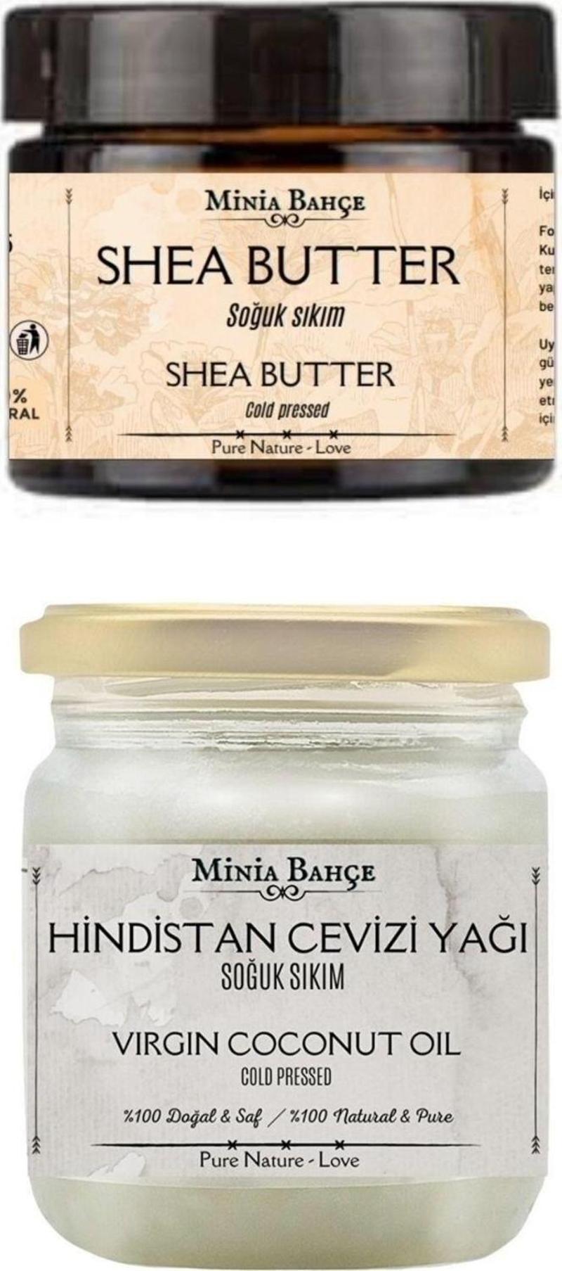 Soğuk Sıkım Shea Butter Ve Hindistan Cevizi Yağı %100 Doğal & Saf