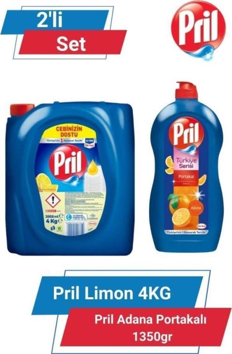 LİMON 4 KG & PRİL ADANA PORTAKALI 1350gr 2'li Set