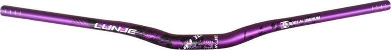 Lunje Alüminyum 31.8 780 mm Riser Mtb Gidon Bisiklet Gidonu Mor Siyah