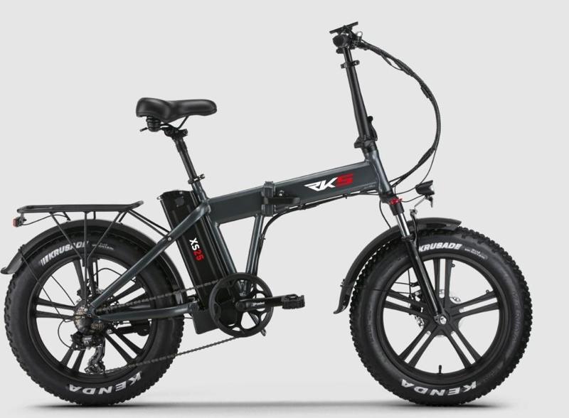 RKS XS25 PRO 20 Jant Fat Bike Katlanabilir Elektrikli Bisiklet Antrasit Gri Renk