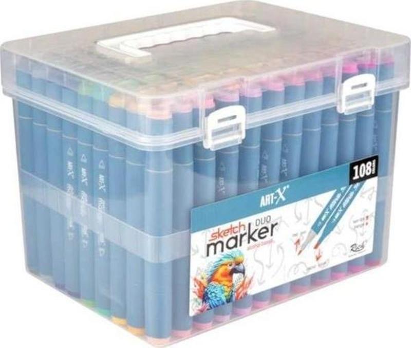 Art X Sketch Marker Duo Çift Uçlu Marker Kalem 108 Renk Set 18052