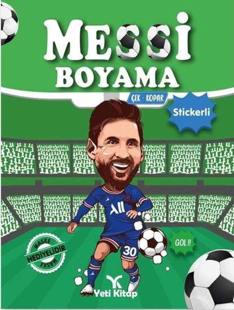 Messi Boyama - Çek Kopar Stickerli