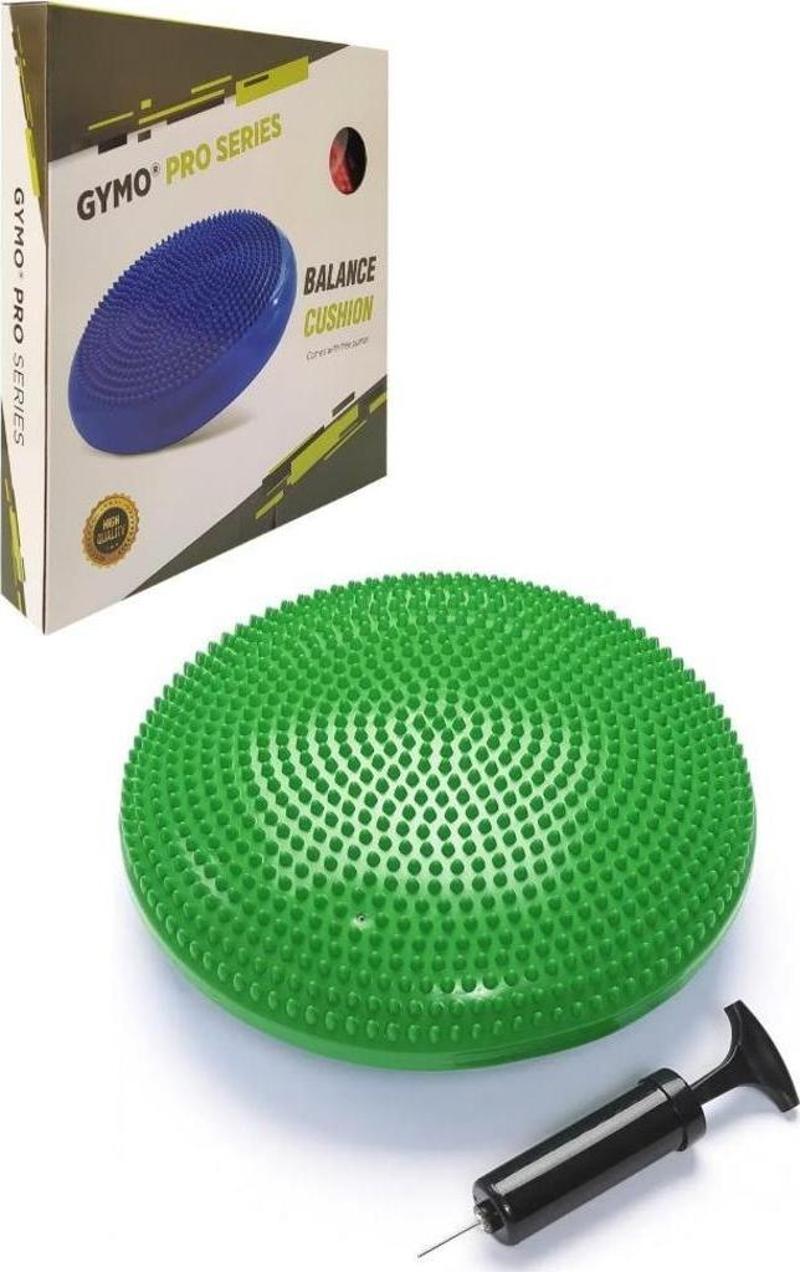 Pompalı Denge Yastığı Balance Disk Denge Pedi 33cm Yeşil