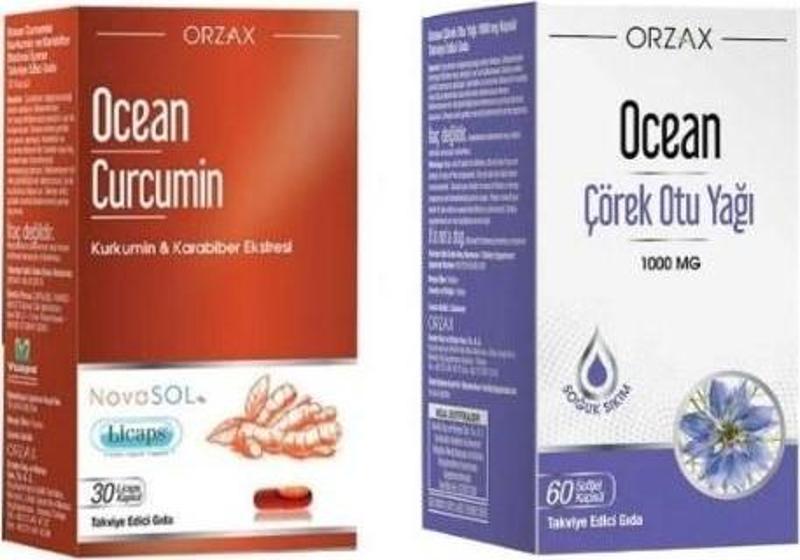 Curcumin 30 Kapsül + Çörek Otu Yağı 60 Kapsül Ikili Set