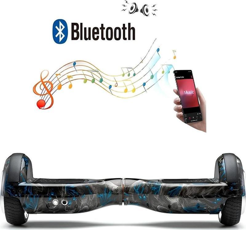 Elektrikli Kaykay Hoverboard Bluetooth Hoparlörlü 6.5 Inch D18