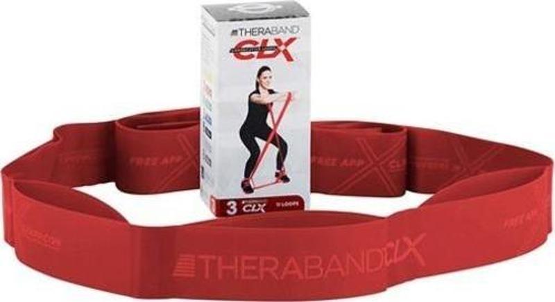 TheraBand® Clx 11 Loops individual-Kırmızı / Orta