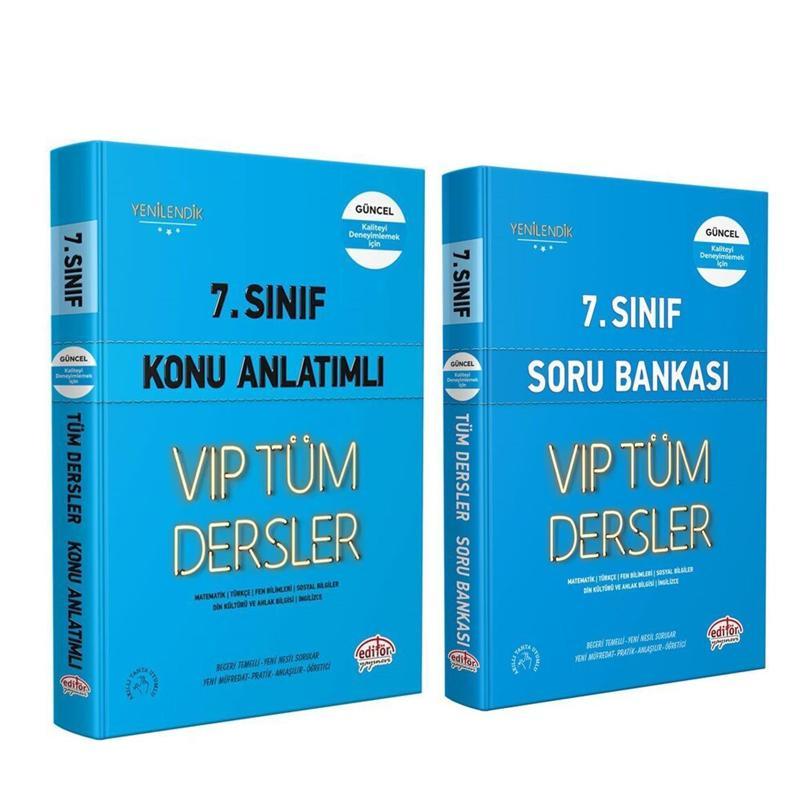 Editör Yayınları 7.Sınıf Tüm Dersler Konu ve Soru Seti 2 Kitap