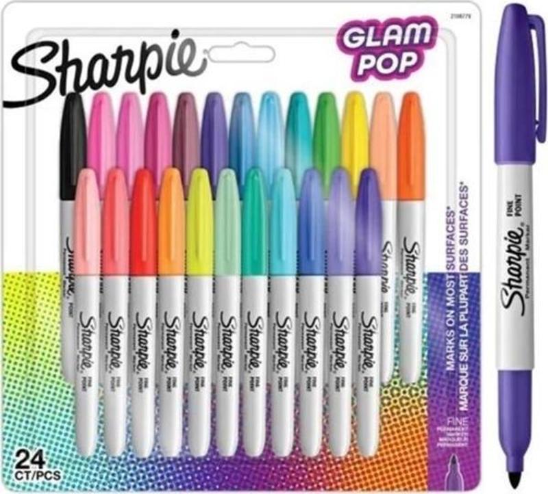 Glam Pop Fine Permanent Marker 24lü Kalem Seti 2198779