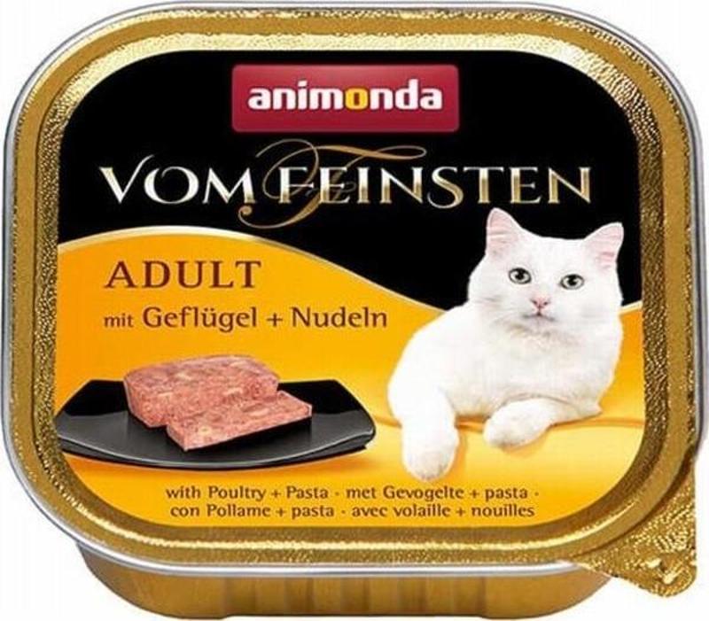 Vom Feinsten Kümes Hayvanlı ve Makarnalı Yetişkin Kedi Konservesi 6 Adet 100 Gr