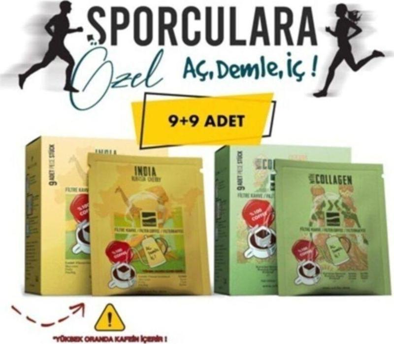 Sporculara Özel Aç Demle İç Filtre Kahve - Collagen ve India Robusta Cherry