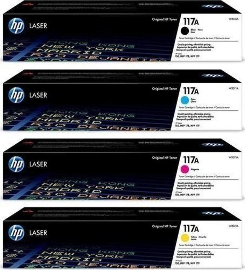 (117A) W2070A/W2071A/W2072A/W2073A Orjinal Toner Takımı