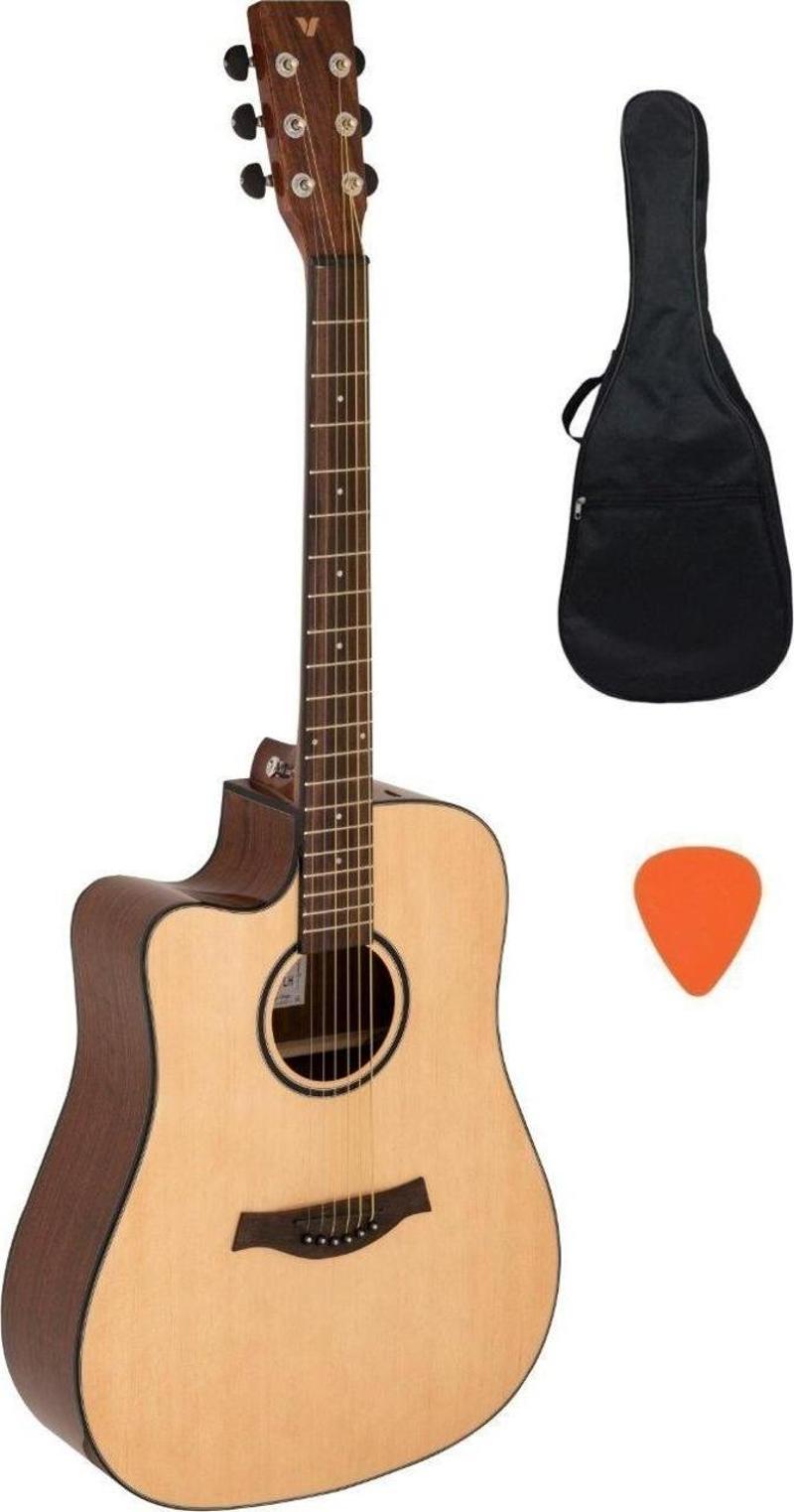 VA530C LH Akustik Solak Gitar Cutaway Parlak Cilalı