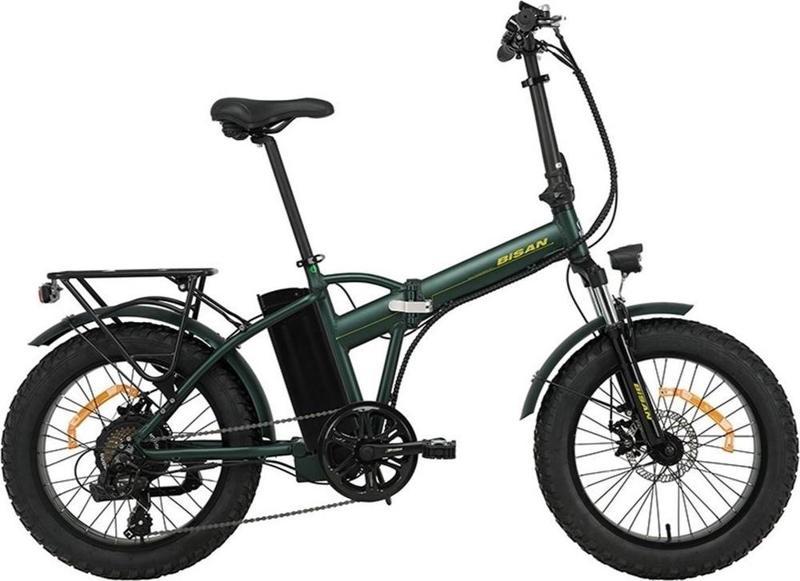 E-Folding F2 20 Jant 17-43K MD Elektrikli Katlanır Bisiklet Haki Sarı