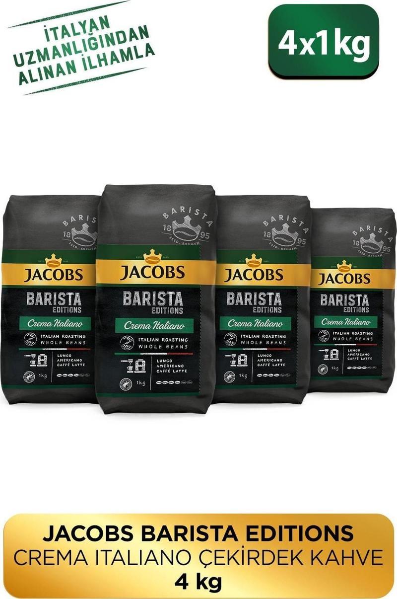 Barista Editions Çekirdek Kahve Crema Italiano 1kg X 4 Paket
